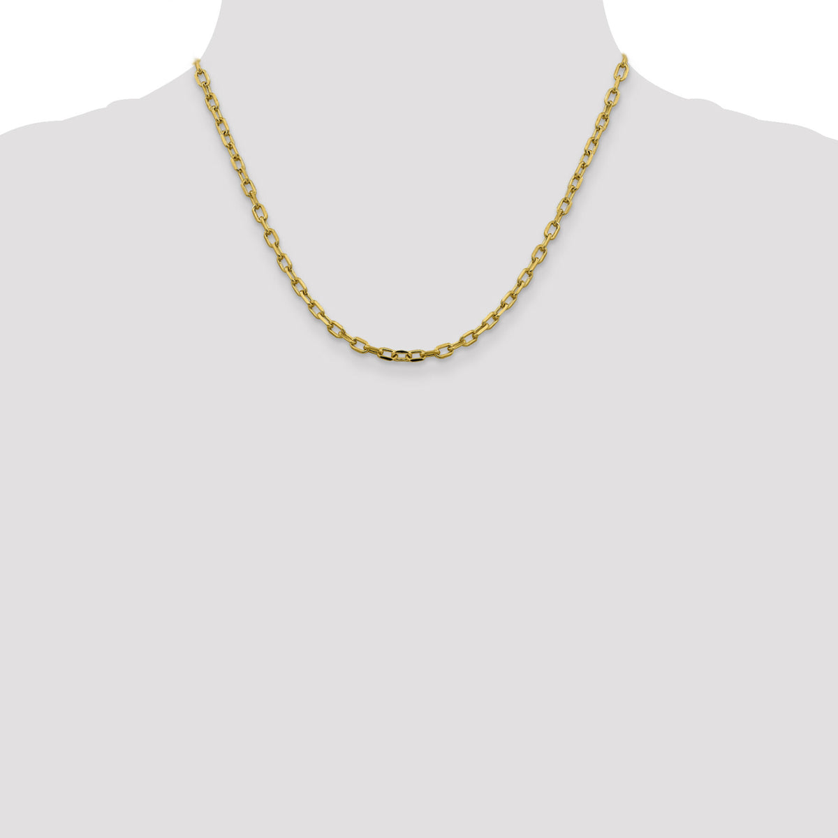 14k 3.7mm Semi-solid D/C Open Link Cable Chain-BC187-18