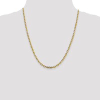14k 3.7mm Semi-solid D/C Open Link Cable Chain-BC187-22
