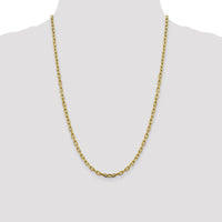 14k 3.7mm Semi-solid D/C Open Link Cable Chain-BC187-24