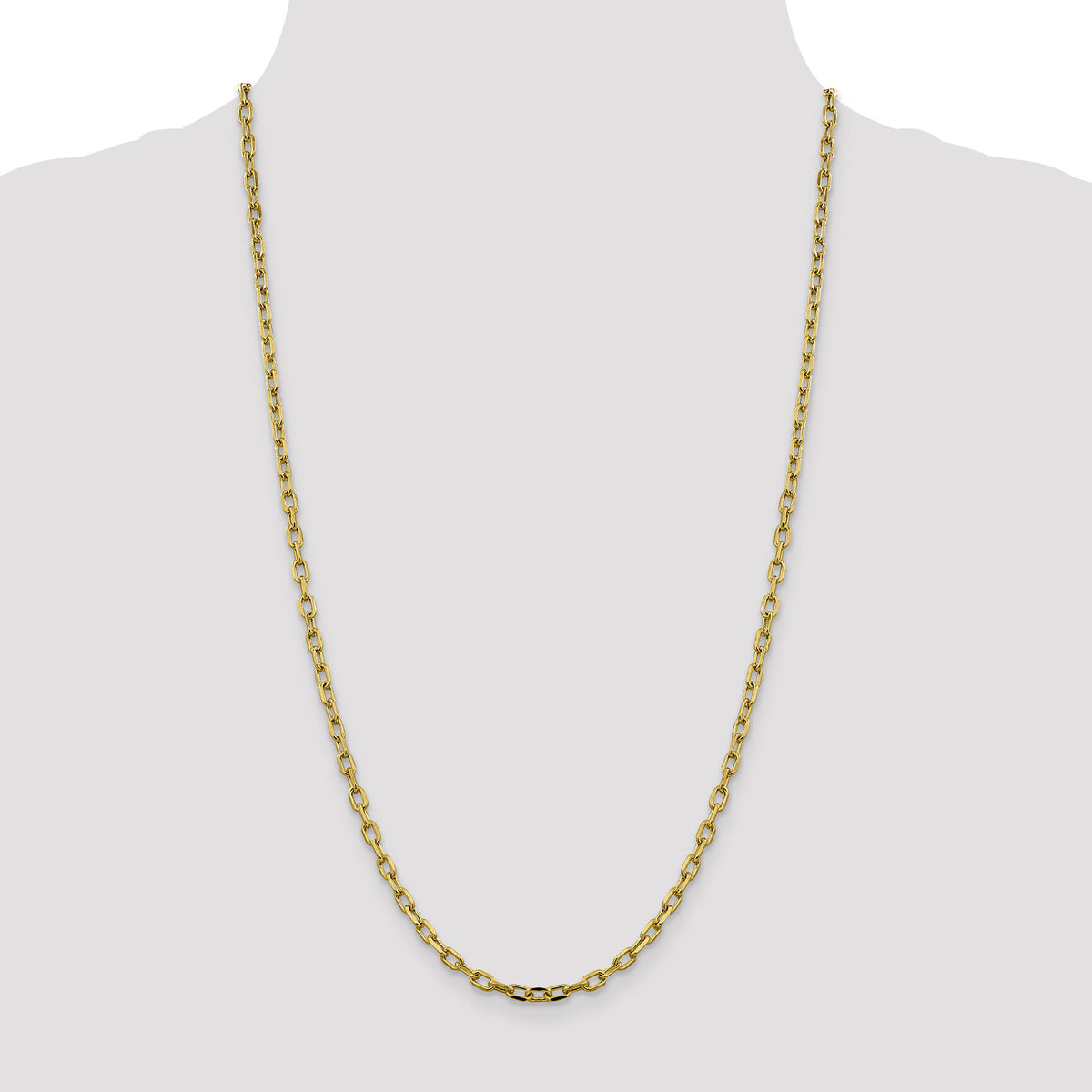 14k 3.7mm Semi-solid D/C Open Link Cable Chain-BC187-26
