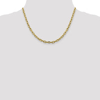 14k 4.9mm Semi-solid D/C Open Link Cable Chain-BC188-18