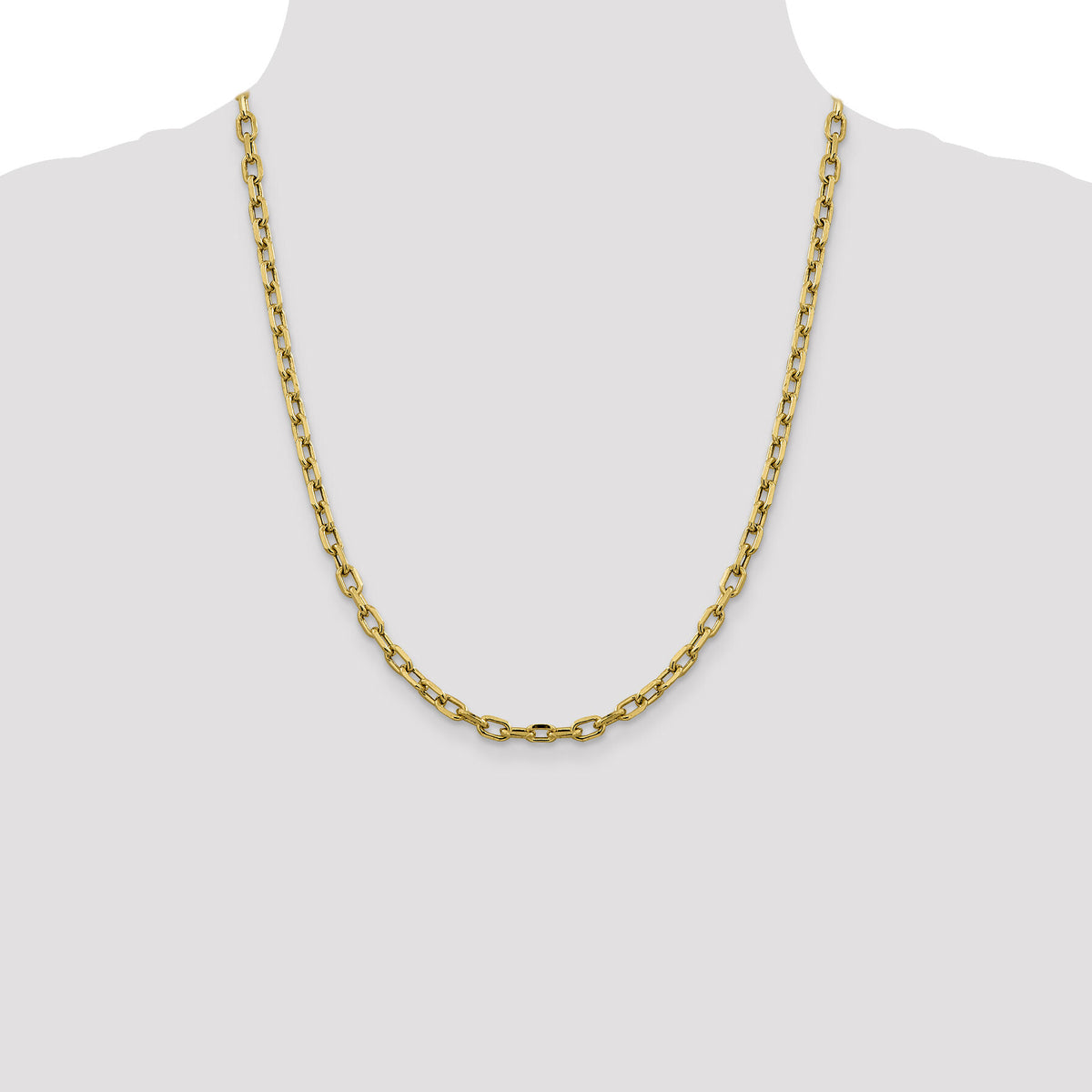 14k 4.9mm Semi-solid D/C Open Link Cable Chain-BC188-22
