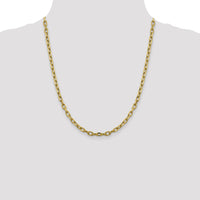 14k 4.9mm Semi-solid D/C Open Link Cable Chain-BC188-22