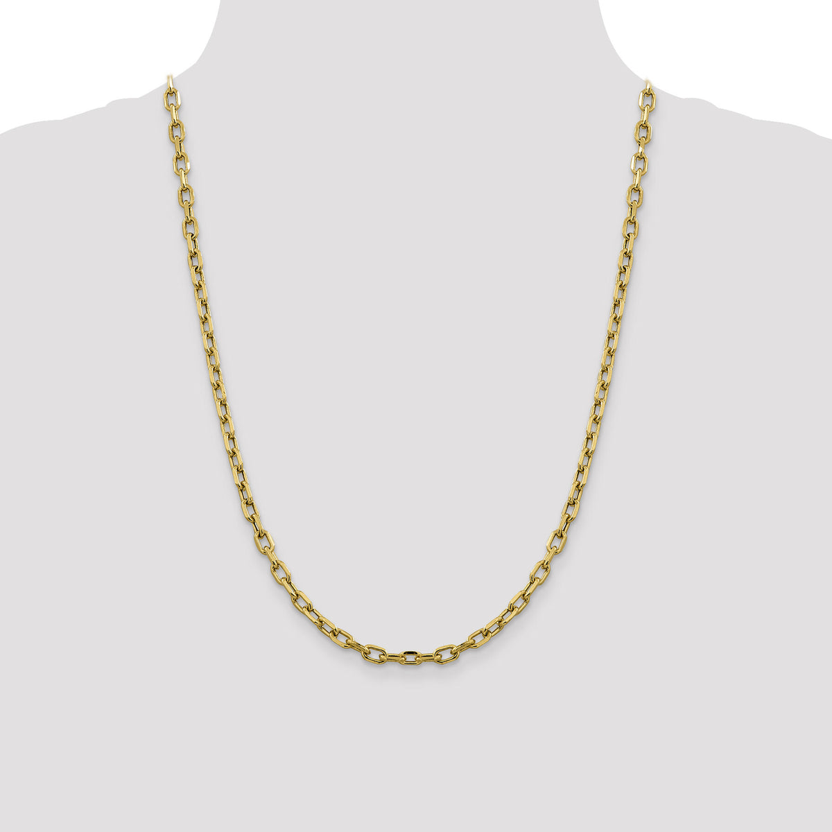 14k 4.9mm Semi-solid D/C Open Link Cable Chain-BC188-24