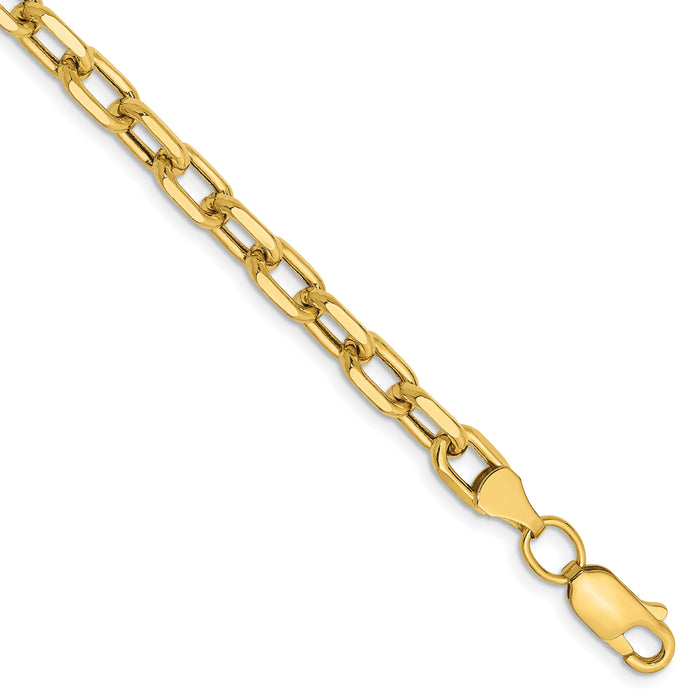 14k 4.9mm Semi-solid D/C Open Link Cable Chain-BC188-8