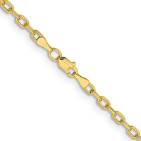14k 3mm Semi-solid D/C Open Link Cable Chain-BC189-18