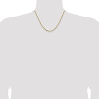 14k 3mm Semi-solid D/C Open Link Cable Chain-BC189-18