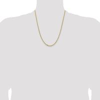 14k 3mm Semi-solid D/C Open Link Cable Chain-BC189-22