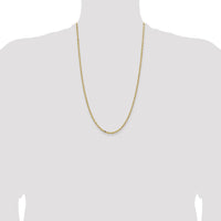 14k 3mm Semi-solid D/C Open Link Cable Chain-BC189-26