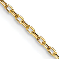 14k 3mm Semi-solid D/C Open Link Cable Chain-BC189-18