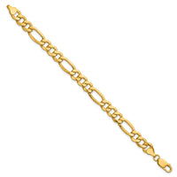 14k 8.5mm Semi-Solid Figaro Chain-BC190-7