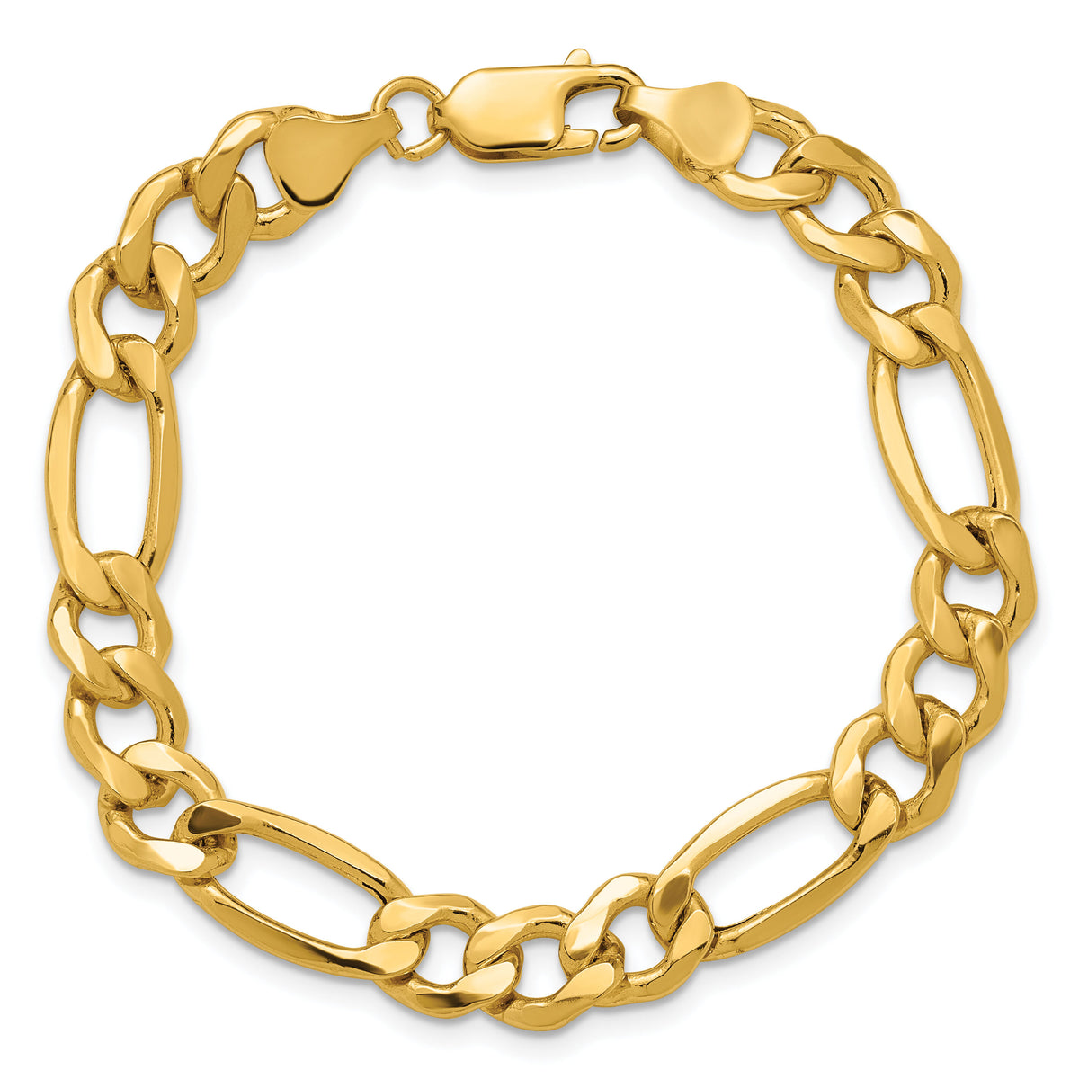 14k 8.5mm Semi-Solid Figaro Chain-BC190-7