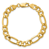 14k 8.5mm Semi-Solid Figaro Chain-BC190-7