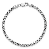 14k White Gold 3.6mm Semi-Solid Round Box Chain-BC191-7