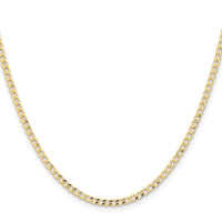 14k 2.85mm Semi-Solid Curb Chain-BC192-26