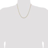 14k 2.85mm Semi-Solid Curb Chain-BC192-20
