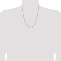 14k 2.85mm Semi-Solid Curb Chain-BC192-22