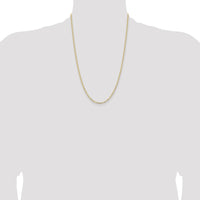 14k 2.85mm Semi-Solid Curb Chain-BC192-24