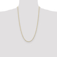 14k 2.85mm Semi-Solid Curb Chain-BC192-26