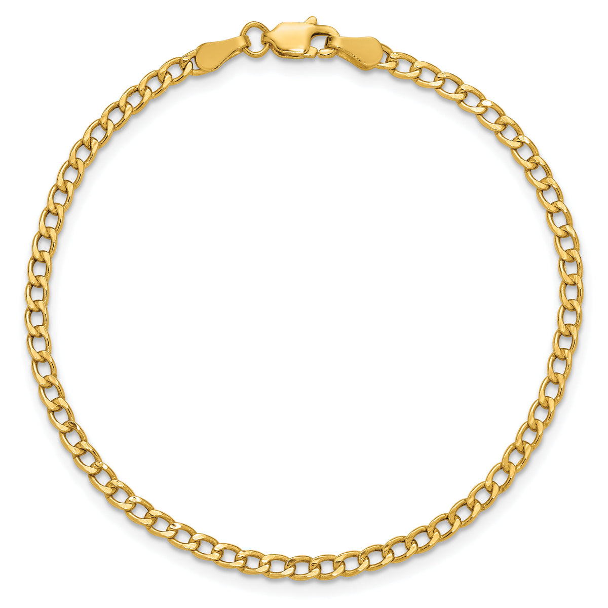 14k 2.85mm Semi-Solid Curb Chain-BC192-7