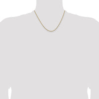 14k 1.85mm Semi-Solid Curb Chain-BC193-18