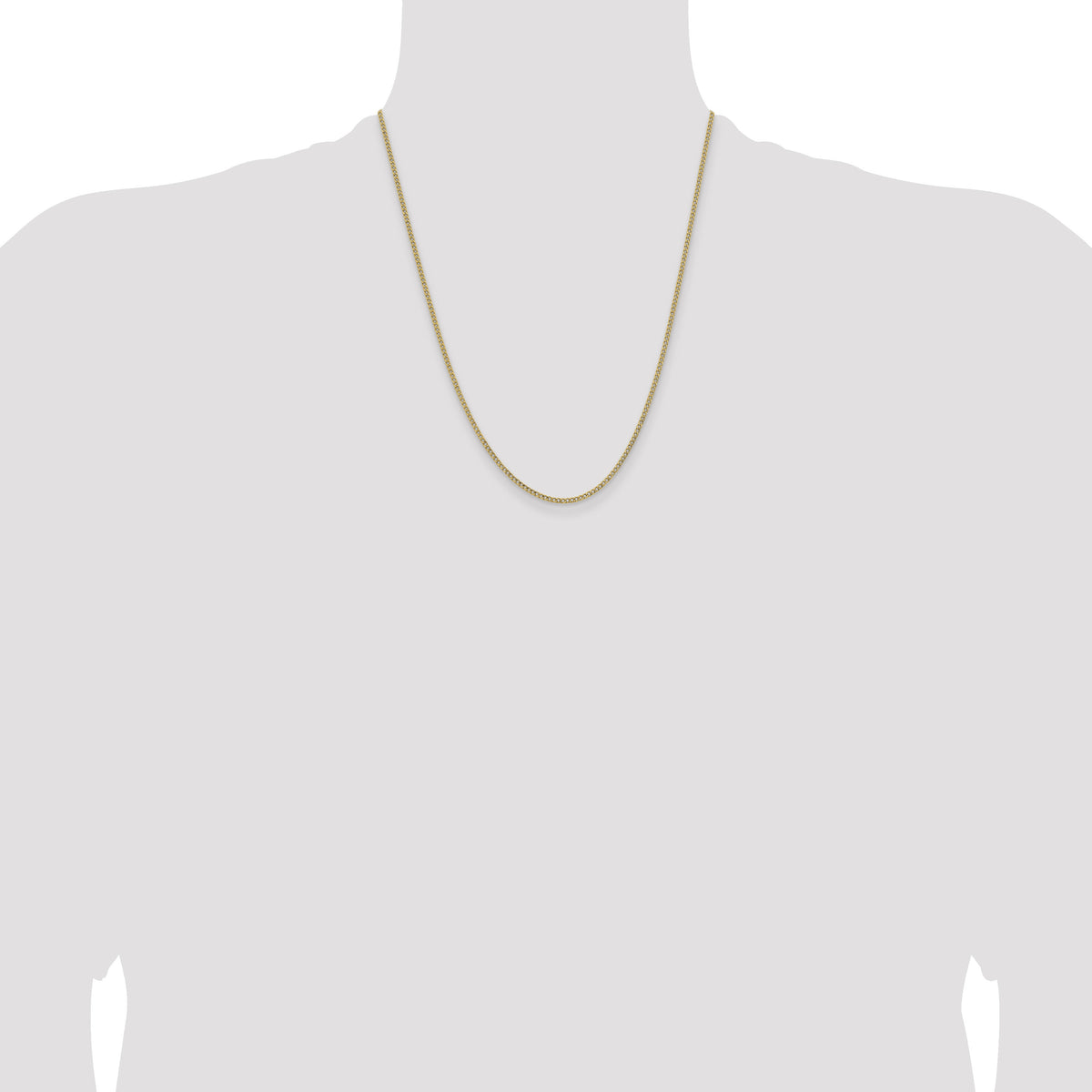 14k 1.85mm Semi-Solid Curb Chain-BC193-22