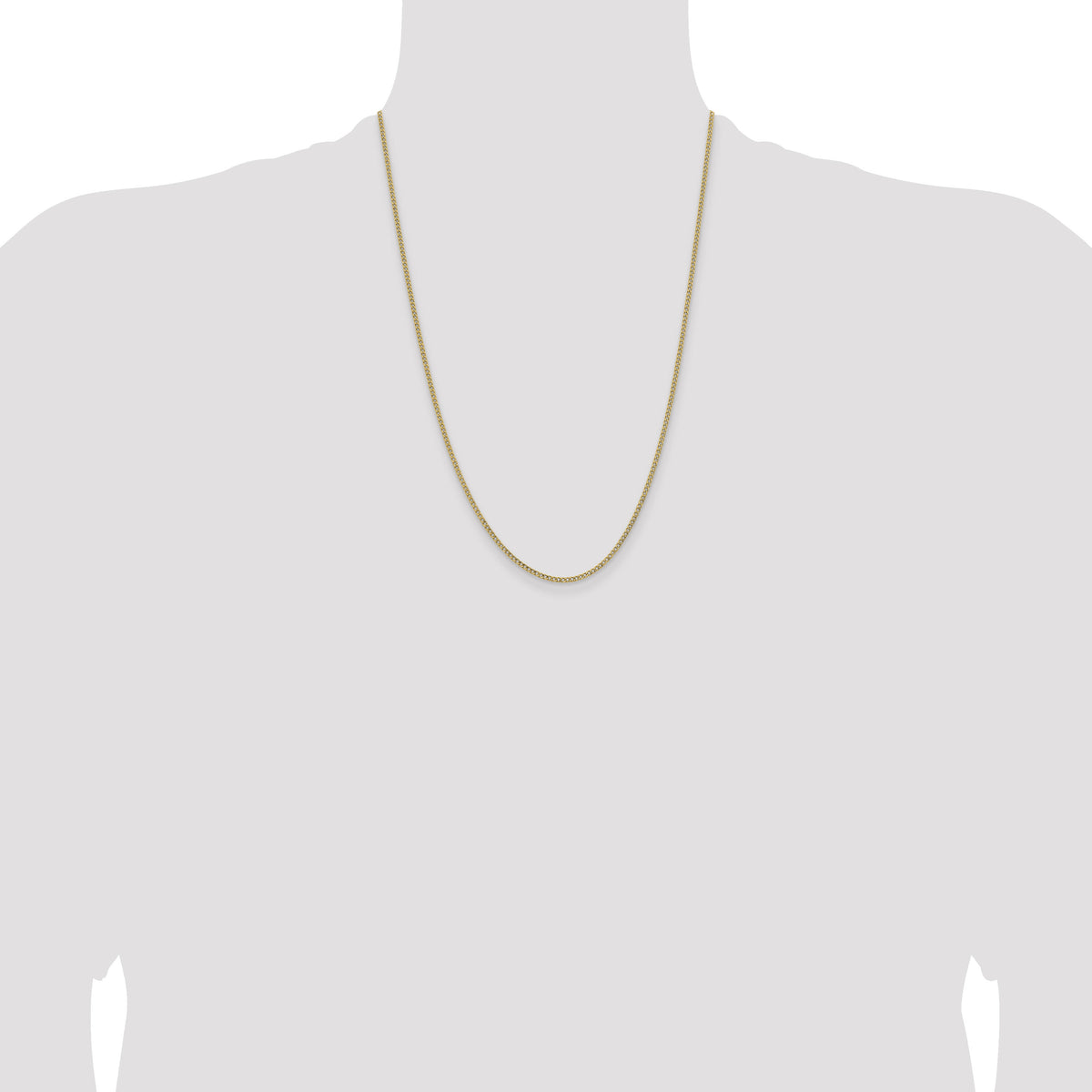 14k 1.85mm Semi-Solid Curb Chain-BC193-24