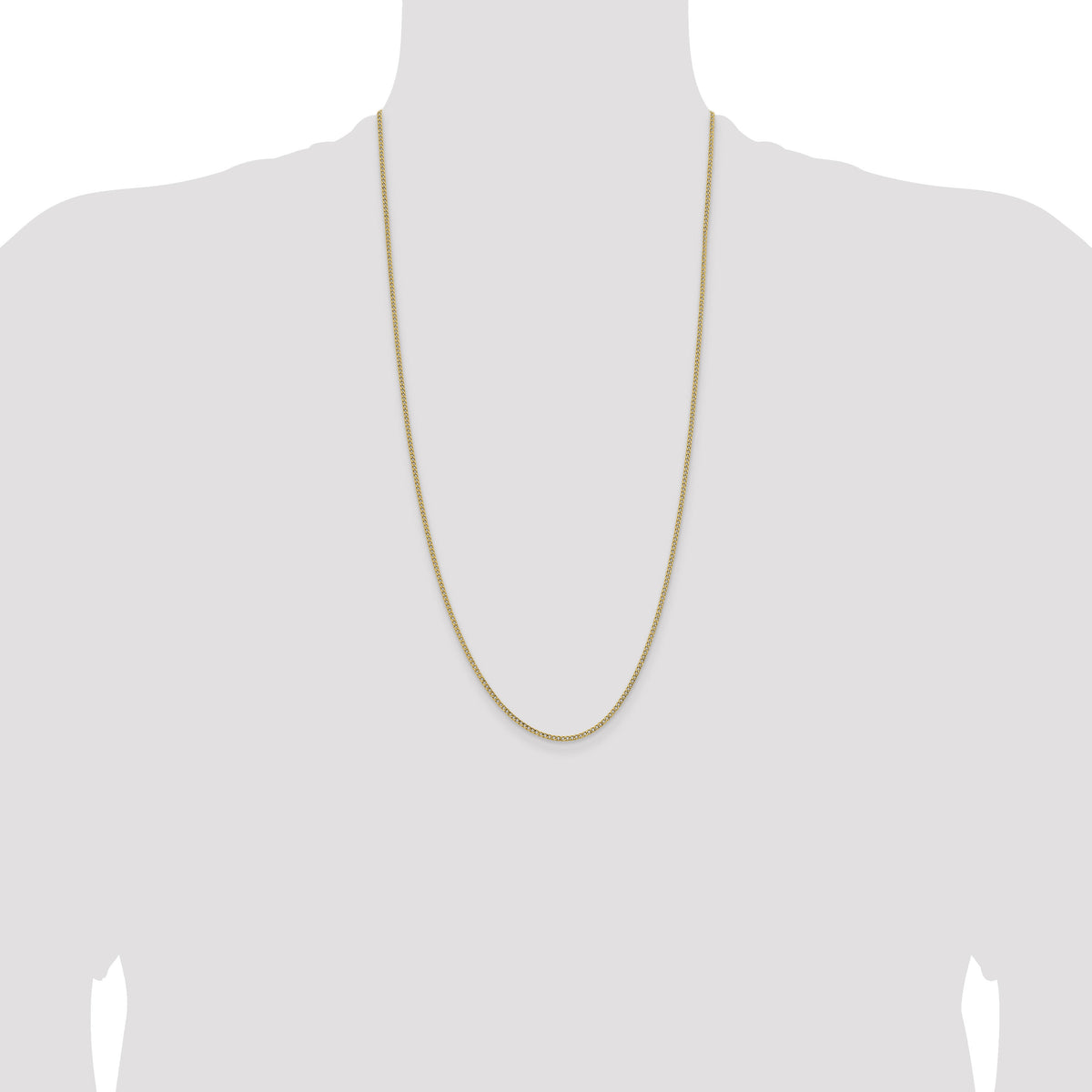 14k 1.85mm Semi-Solid Curb Chain-BC193-28