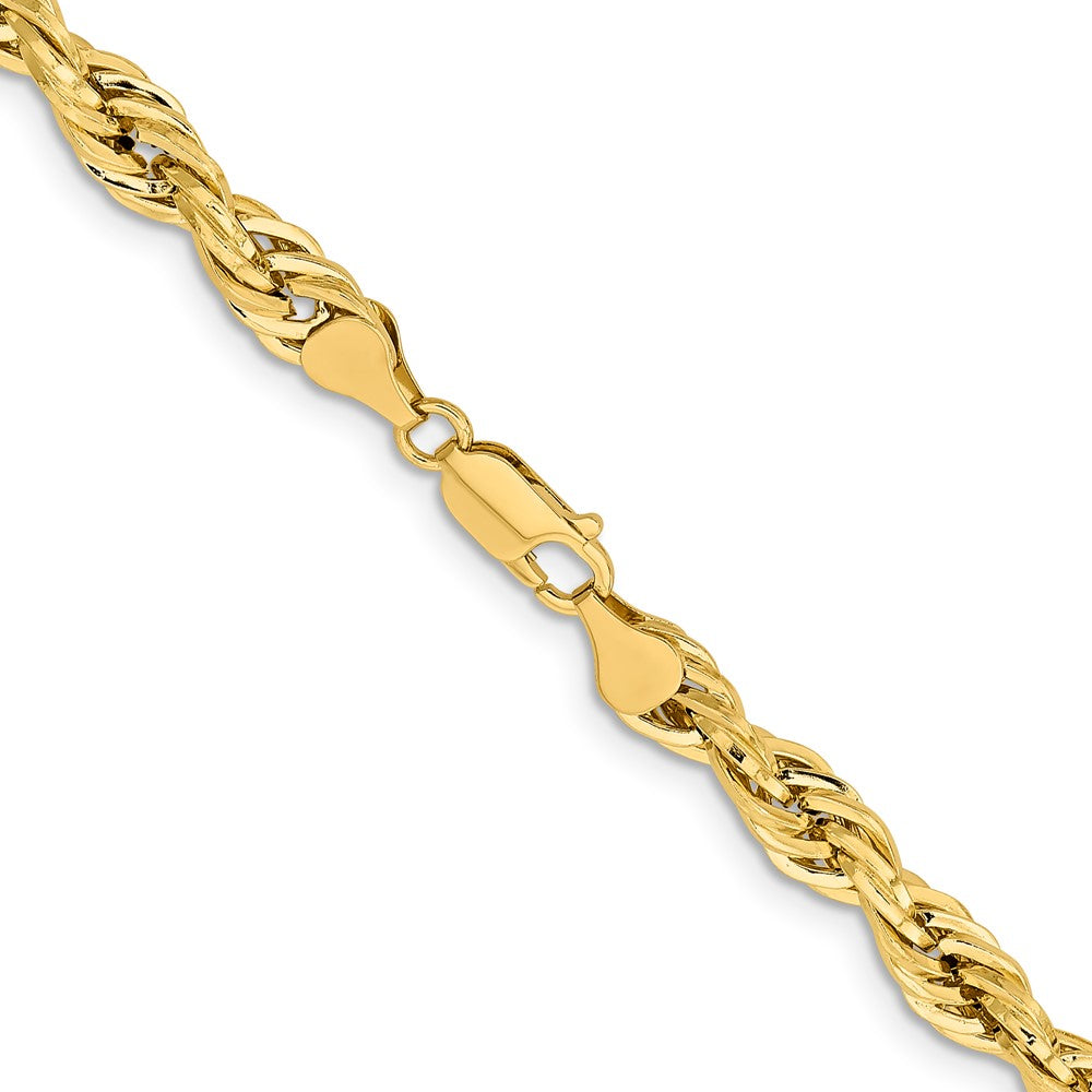 14K 20 inch 7mm Semi Solid Rope with Lobster Clasp Chain-BC194-20