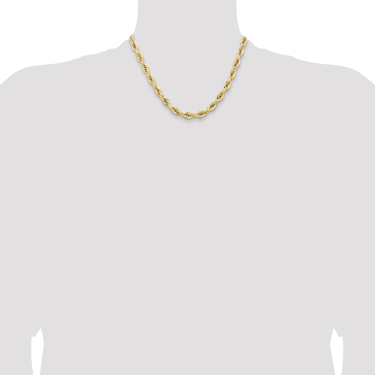 14ky 7.0mm Semi-Solid Rope Chain-BC194-18
