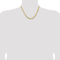 14ky 7.0mm Semi-Solid Rope Chain-BC194-18