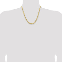 14ky 7.0mm Semi-Solid Rope Chain-BC194-20