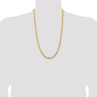 14ky 7.0mm Semi-Solid Rope Chain-BC194-26