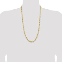 14ky 7.0mm Semi-Solid Rope Chain-BC194-28