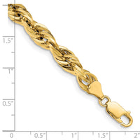 14ky 7.0mm Semi-Solid Rope Chain-BC194-8