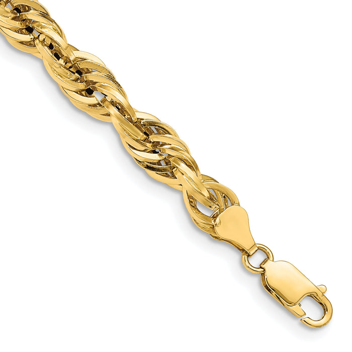 14ky 7.0mm Semi-Solid Rope Chain-BC194-8