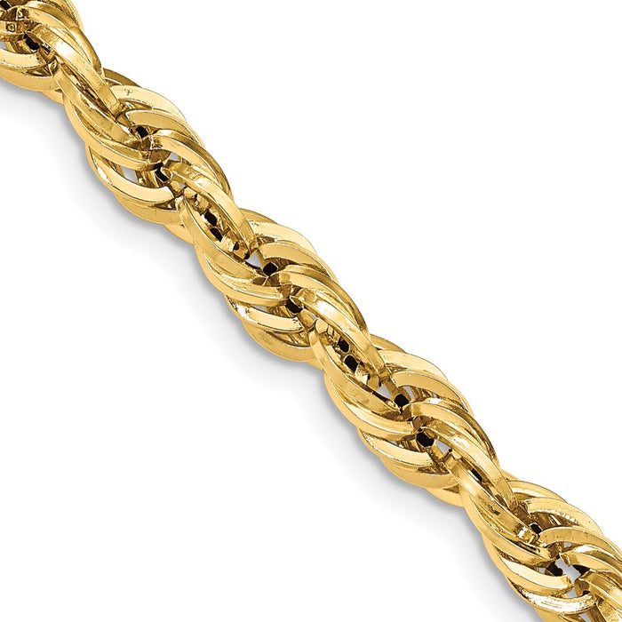 14K 18 inch 7mm Semi Solid Rope with Lobster Clasp Chain-BC194-18