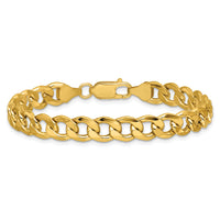 14k 7.5mm Semi-Solid Curb Chain-BC195-7