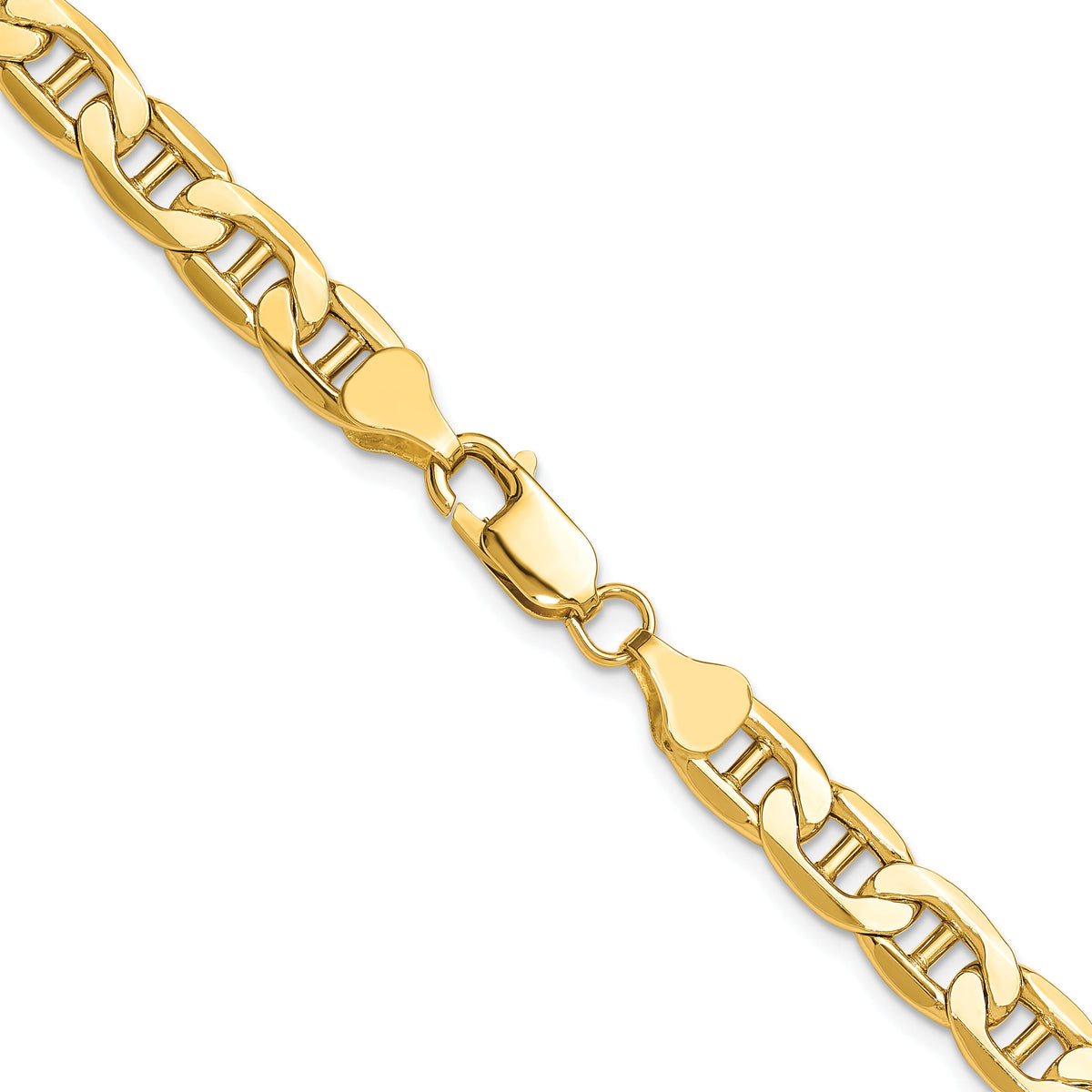 14k 7.0mm Semi-Solid Anchor Chain-BC197-24