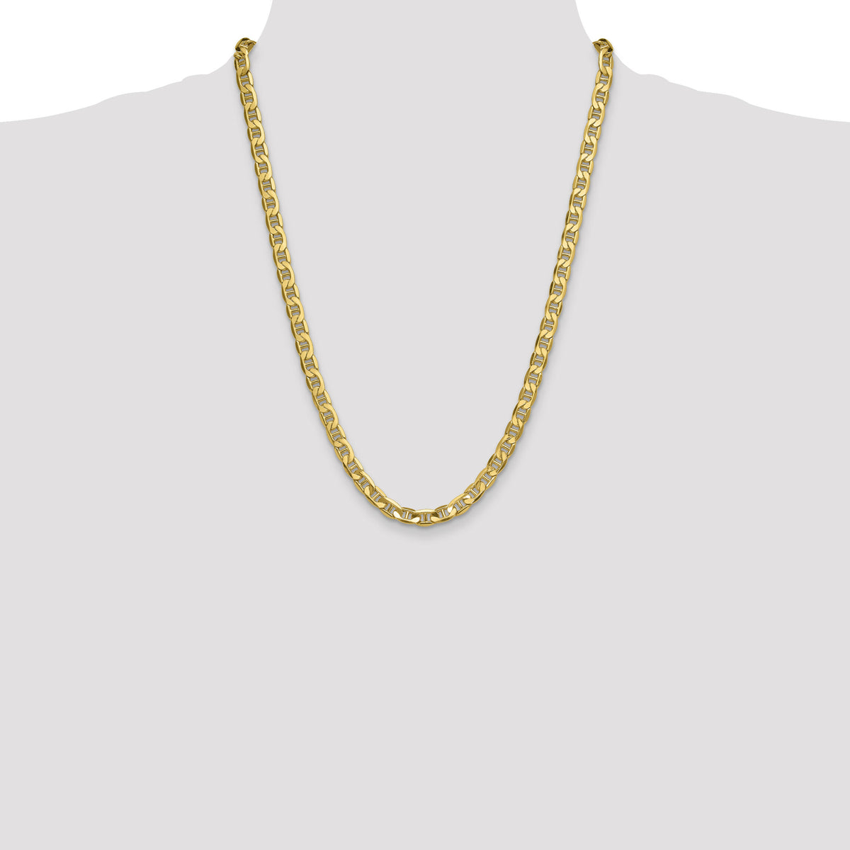 14k 7.0mm Semi-Solid Anchor Chain-BC197-24