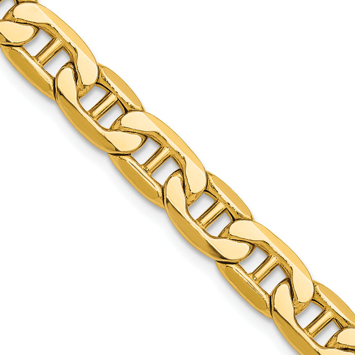 14k 7.0mm Semi-Solid Anchor Chain-BC197-24