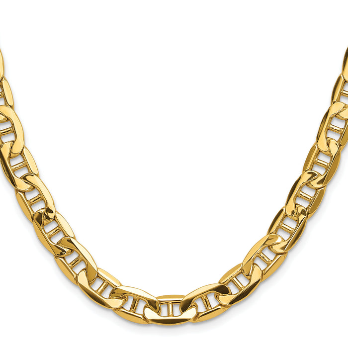 14k 8.25mm Semi-Solid Anchor Chain-BC198-24