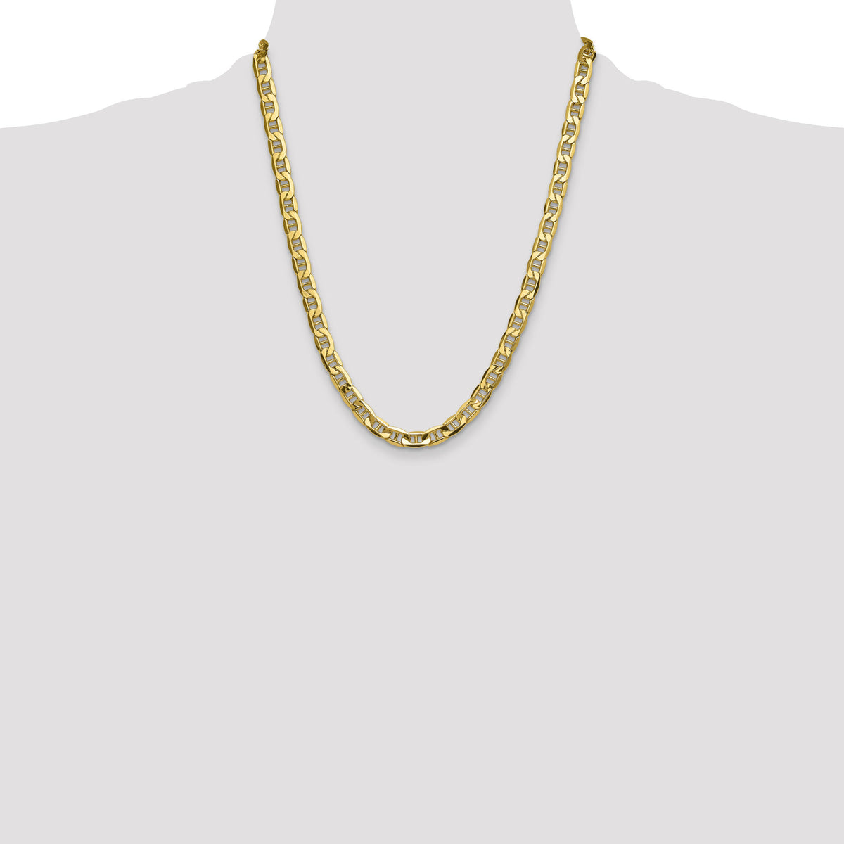 14k 8.25mm Semi-Solid Anchor Chain-BC198-22