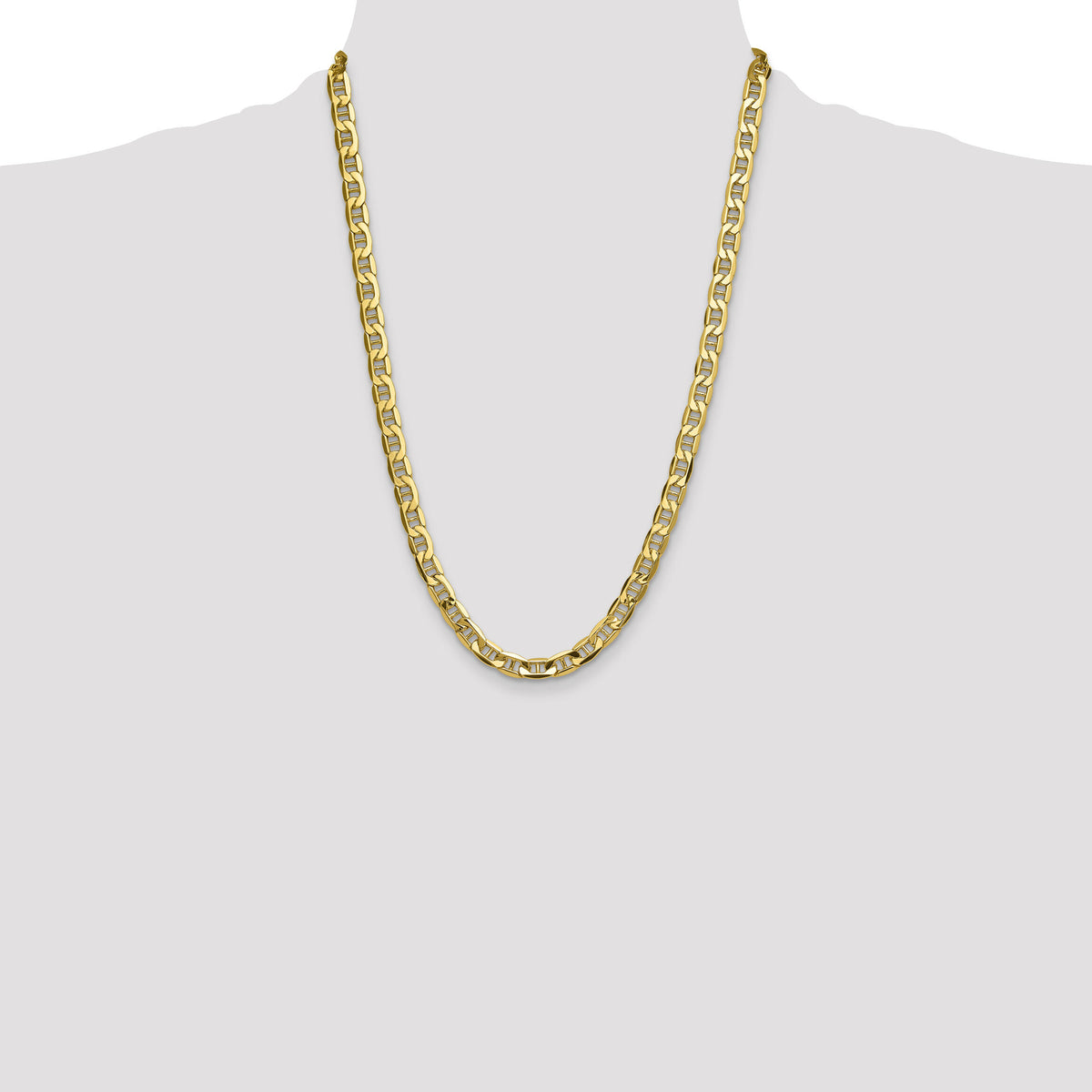 14k 8.25mm Semi-Solid Anchor Chain-BC198-24