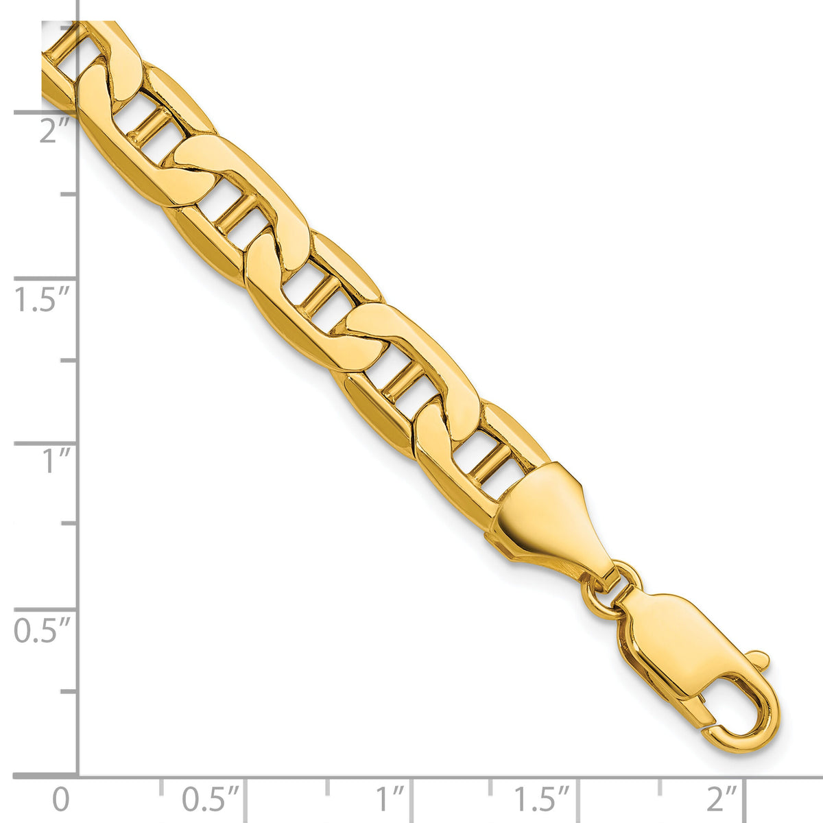 14k 8.25mm Semi-Solid Anchor Chain-BC198-8