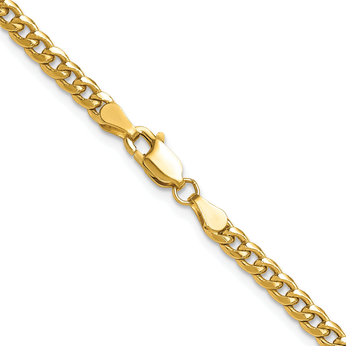 14k 3.5mm Semi-Solid Miami Cuban Chain-BC199-18