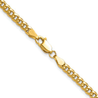 14k 3.5mm Semi-Solid Miami Cuban Chain-BC199-18