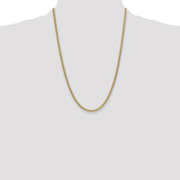 14k 3.5mm Semi-Solid Miami Cuban Chain-BC199-24