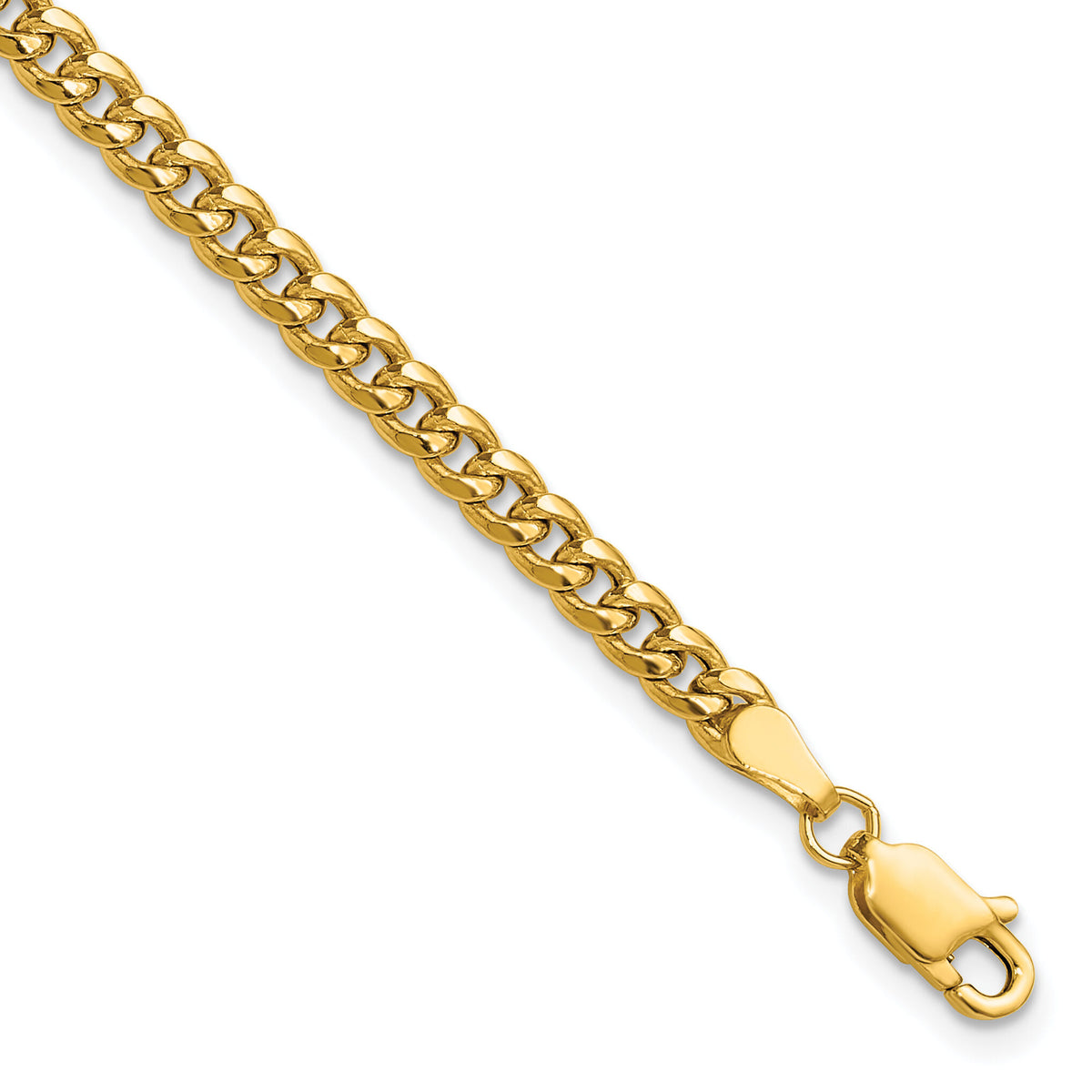 14k 3.5mm Semi-Solid Miami Cuban Chain-BC199-7