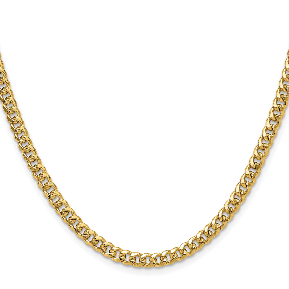 14k 4.5mm Semi-Solid Miami Cuban Chain-BC200-26